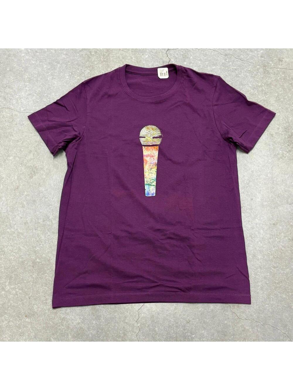 Opaluna Mic Logo Purple T Shirt